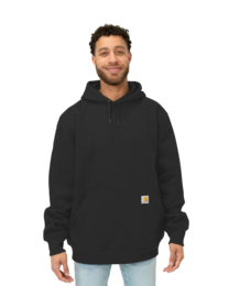 Image of a model wearing CT100615 Carhartt Rain Defender Paxton Heavyweight Hooded Sweatshirt